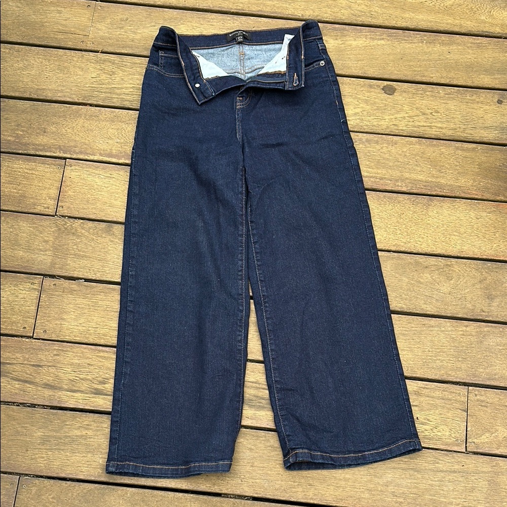 Banana Republic Women's Wide Leg Jeans Petite 27/4 (28 x 26)